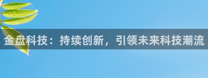 金盘科技：持续创新，引领未来科技潮流