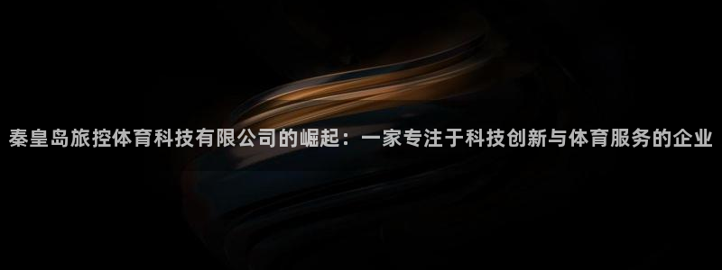 秦皇岛旅控体育科技有限公司的崛起：一家专注于科技创新与体育服务的企业